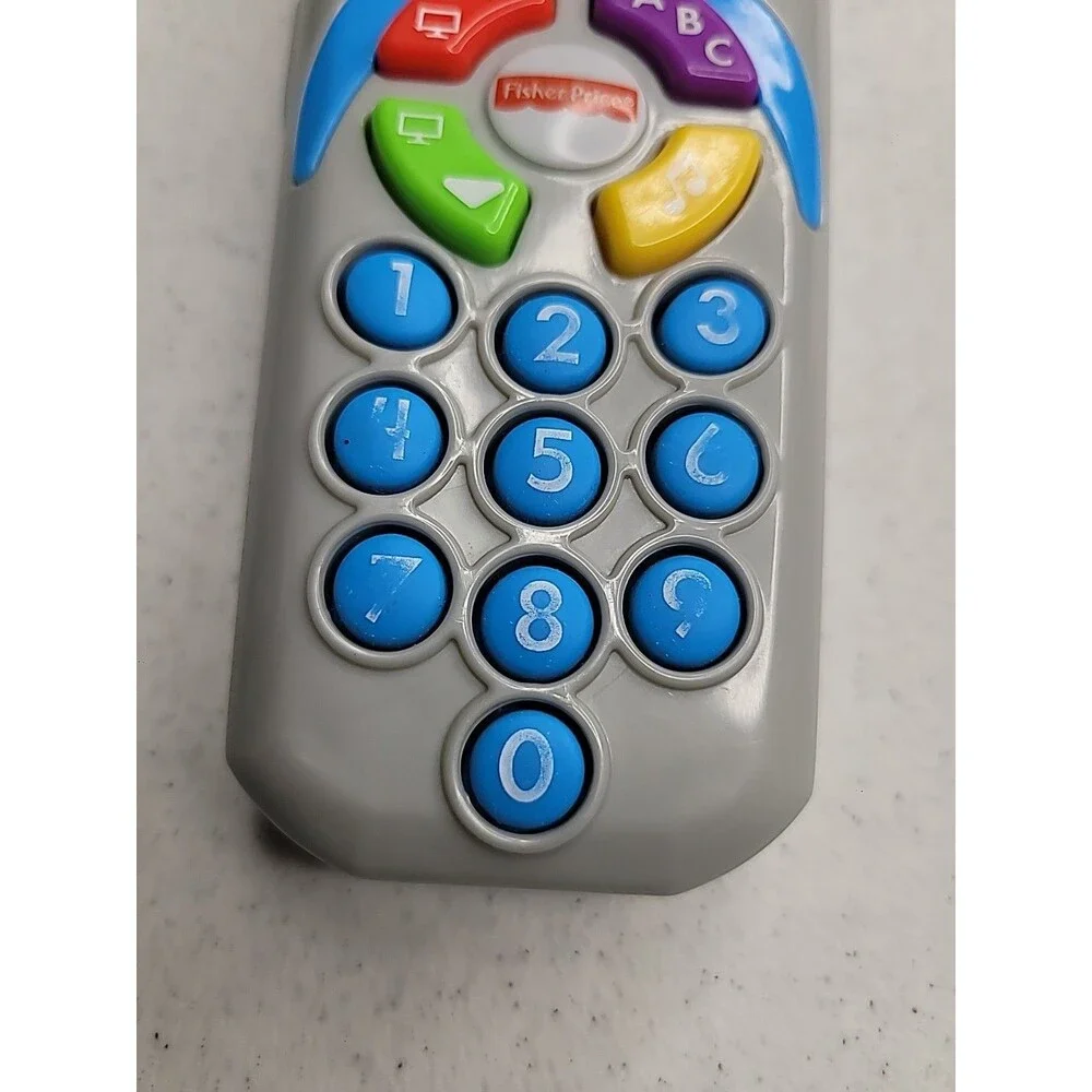 Fisher Price Puppy TV Remote Laugh & Learn Toy Sounds And Lights Learning Toy Wo